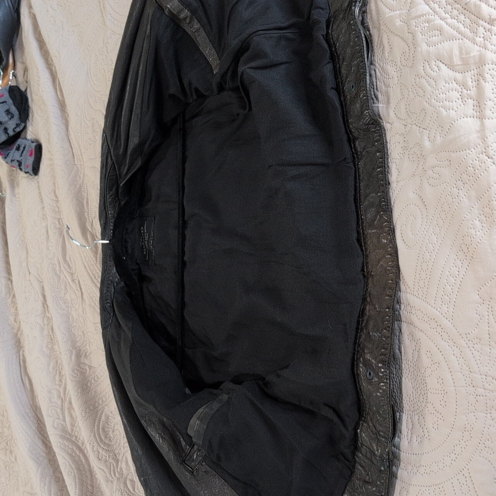 All Saints Women's Brown Leather Jacket 6 - Picture 9 of 9